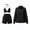 00 # Black, variant on REORIAFEE Summer Casual Outfits for Women Festival Outfit Women's Summer Three Piece Print Lantern Sleeve Shirt Shorts Sexy Strap Fashion Casual Set Black L