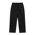 thumbnail image 3 of Qgtaibl Men's Wide Leg Sweatpants with Pockets Loose Fit Breathable Casual Workout Trousers Drawstring Elastic Waist Uncuffed Fall Joggers Black XS, 3 of 6