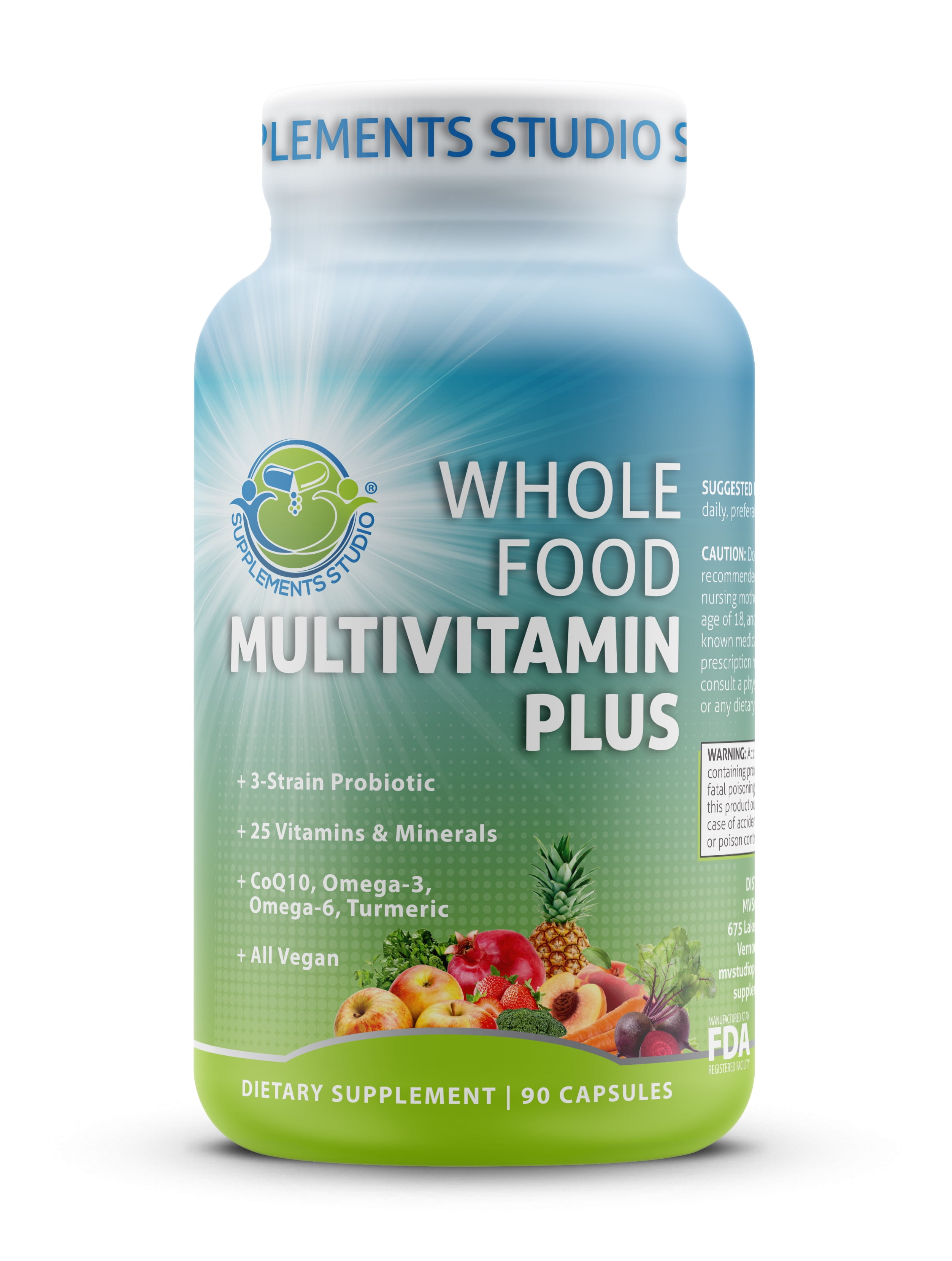 Supplements Studio Whole Food Multivitamin Plus Vegan Daily