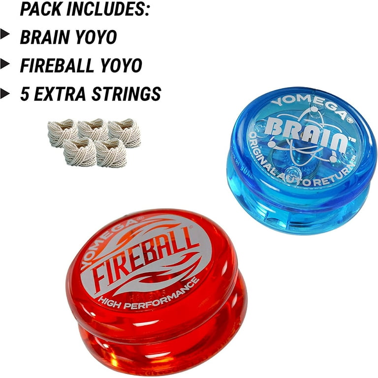 Yomega 2 Pack Gift Set Fireball and Brain Yo Yo Colors Will Vary Yomega 2 Pack Gift Set Fireball and Brain Yo Yo Colors Will Vary