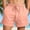 Pink2, variant on Zedker Shorts for Mens Cotton Linen Shorts Stretch Summer Beach Shorts Casual Drawstring 7inch Inseam Shorts Army Green L