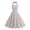 Red, variant on Staron Summer Dresses for Women Beach Vacation Elegant Halter Neck Plaid Print Cold Shoulder Sleeveless Casual Loose Party Sundress, Red S