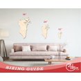 thumbnail image 3 of Unfinished Wood Bahrain Country Shape - Middle East Craft - up to 46" DIY 14" / 1/8", 3 of 4