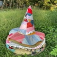 thumbnail image 5 of Jollup Halloween Witch Hat Vintage Cottagecore Style, Handmade Quilt Witch Hat, Renaissance Costume Witchy Vibes, 5 of 6