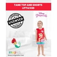 thumbnail image 6 of Disney The Little Mermaid Baby Girls' Sleeveless 2-Piece Tank Top and Shorts Set Red Purple Ariel, 6 of 6