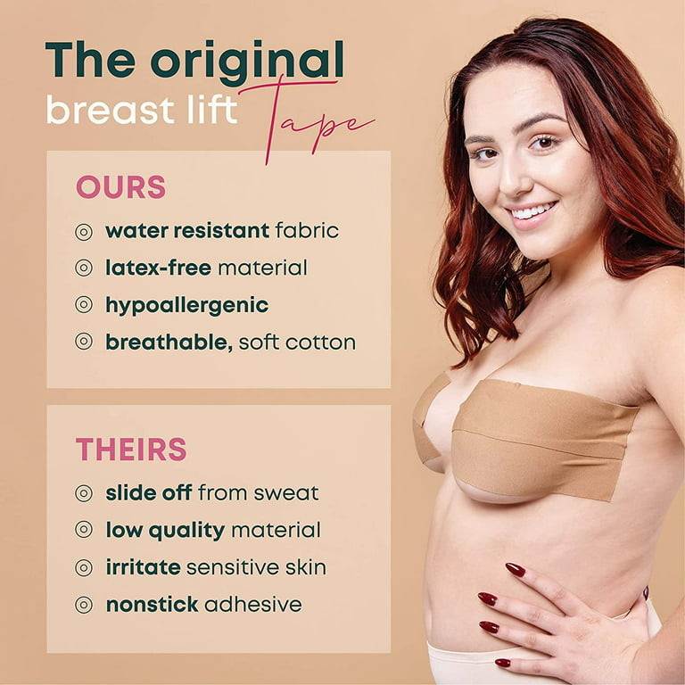 Risque XL Breast Lift Tape for Lift & Fashion - Bra Alternative of Breasts  (Beige) 