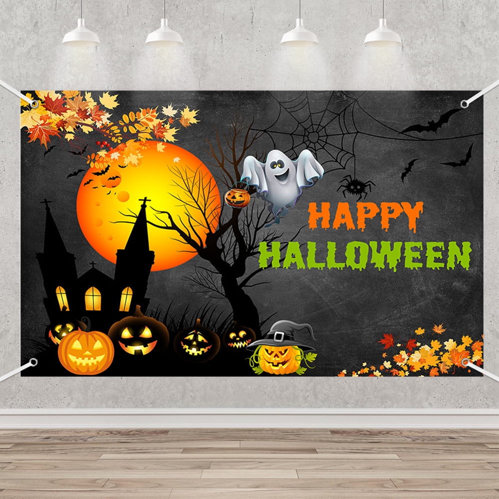 Herbst-Kürbis Fotohintergrund – Boho Style Für Babyparty, Baby-Shower & Thanksgiving, Größe Ca. 2,1x1,5 M