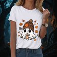 thumbnail image 2 of TOWED22 Womens Halloween Shirts Tshirts Spooky Season Ghost Vintage Graphic Tees Funny Crewneck Short Sleeve Tops(White,XXL), 2 of 8