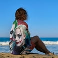 thumbnail image 4 of Film Harley Quinn Joker Beach Towel Microfiber Soft Absorbent Quick-Dry Bath Towel 130x80cm for Bathroom Shower Guests Pool Swimming Camp Holiday Gym for Kid Adult, 4 of 8
