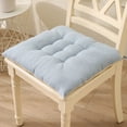 thumbnail image 1 of Coussin de Chaise en Coton-Lin Respirant avec Rembourrage en Coton Perlé - Résistant à la Décoloration, Résistant au Rétrécissement et Design à Sangle Sécurisée pour un Confort et une Stabilité Ultimes (Gris), 1 of 3