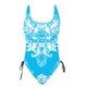 thumbnail image 5 of Traje de baño de una pieza para mujer, conjunto de bikini para mujer, bikini de moda multicolor con estampado de patrón, espalda descubierta, traje de baño de una pieza para mujer, 5 of 6