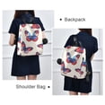 thumbnail image 4 of FORMRS Women's Travel Backpack Purse Anti-Theft Hidden Pockets Casual Shoulder Bag, Blue Butterflies, 4 of 7