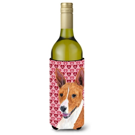 

Caroline s Treasures SC9252LITERK Basenji Hearts Love and Valentine s Day Portrait Wine Bottle Hugger Wine Bottle
