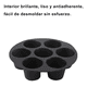 thumbnail image 3 of Molde De Silicón Para Pastel 7 Tazas Antiadherente Xtellar Negro, 3 of 3