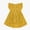 A-Yellow116, variant on Bobifish Big Girls Dresses Crew Neck Ruffle Cap Sleeve Lace Pom Pom Ruffled Smocked A-Line Dresses Party Dresses