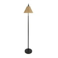 thumbnail image 5 of Better Homes & Gardens Black Metal Floor Lamp with Rattan Shade, 5 of 8