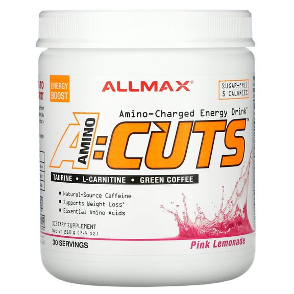 ACUTS, Amino-Charged Energy Drink, Pink Lemonade, 7.4 oz (210 g), ALLMAX