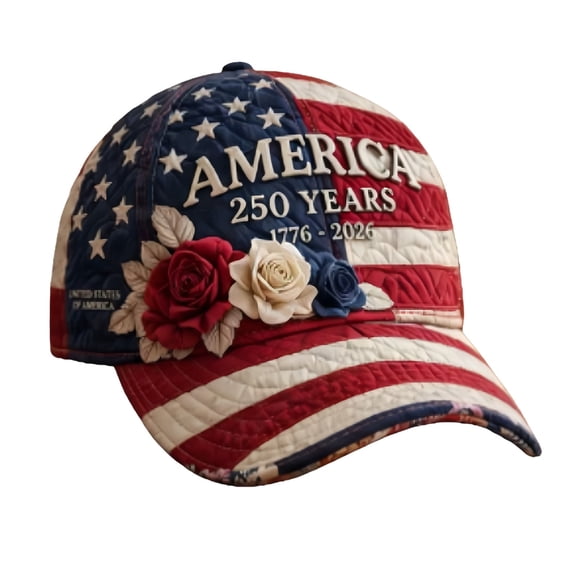 Commemorative United States 250th Anniversary Printed Casual Baseball Cap for Sports and Outdoor Activities