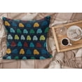 thumbnail image 2 of Cars Fluffy Throw Pillow Cushion Cover, Mini Vintage Vehicles on The Road Driving Cars with Various Vibrant Colors, Decorative Square Pillow Case, 40" x 40", Dark Blue Aqua Mustard, by Ambesonne, 2 of 5