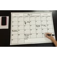 thumbnail image 3 of 18" x 24" Erasable Undated One Month Laminated Wall Calendar Monthly Planner Blank Reusable Perfect for Organizing Home Office Academic Schedules w/ FREE ERASE MARKER, 3 of 5