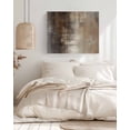 thumbnail image 3 of Brown Wall Art for Living Room, Canvas Picture Wall Decor for Bathroom Bedroom, Modern Abstract Art Oil Painting Ombre Painting Artwork for Office Kitchen Hallway Dining Room Home Decorations 24"x32", 3 of 8