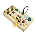 thumbnail image 4 of Tablero ocupado para niños pequeños, habilidades motoras finas, juguete artesanal de madera sensorial de aprendizaje, juguete de viaje para Estilo C, 4 of 8