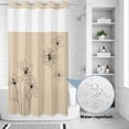 thumbnail image 2 of No Hook Shower Curtain, Floral Shower Curtains for Bathroom with See Through Top Window, Spring Flower Waterproof & Washable Bath Curtain Narrow 54"x78", 2 of 9