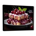 thumbnail image 2 of Designart "Delectable Cherry Cake I" Food & Beverage Floater Framed Wall Decor, 2 of 7