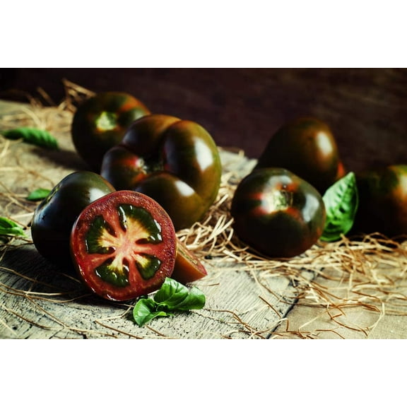 "Black Pearl" Cherry Tomato Seeds for Planting - 100  Seeds - Amazing Taste, Very Sweet - Great for Salads - Made in USA. Ships from Iowa. Dwarf Fruit Seeds