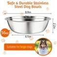 thumbnail image 2 of Comederos para Perros kathson de Acero Inoxidable - 6 Piezas para Tamaños Pequeño, Mediano y Grande, 2 of 7