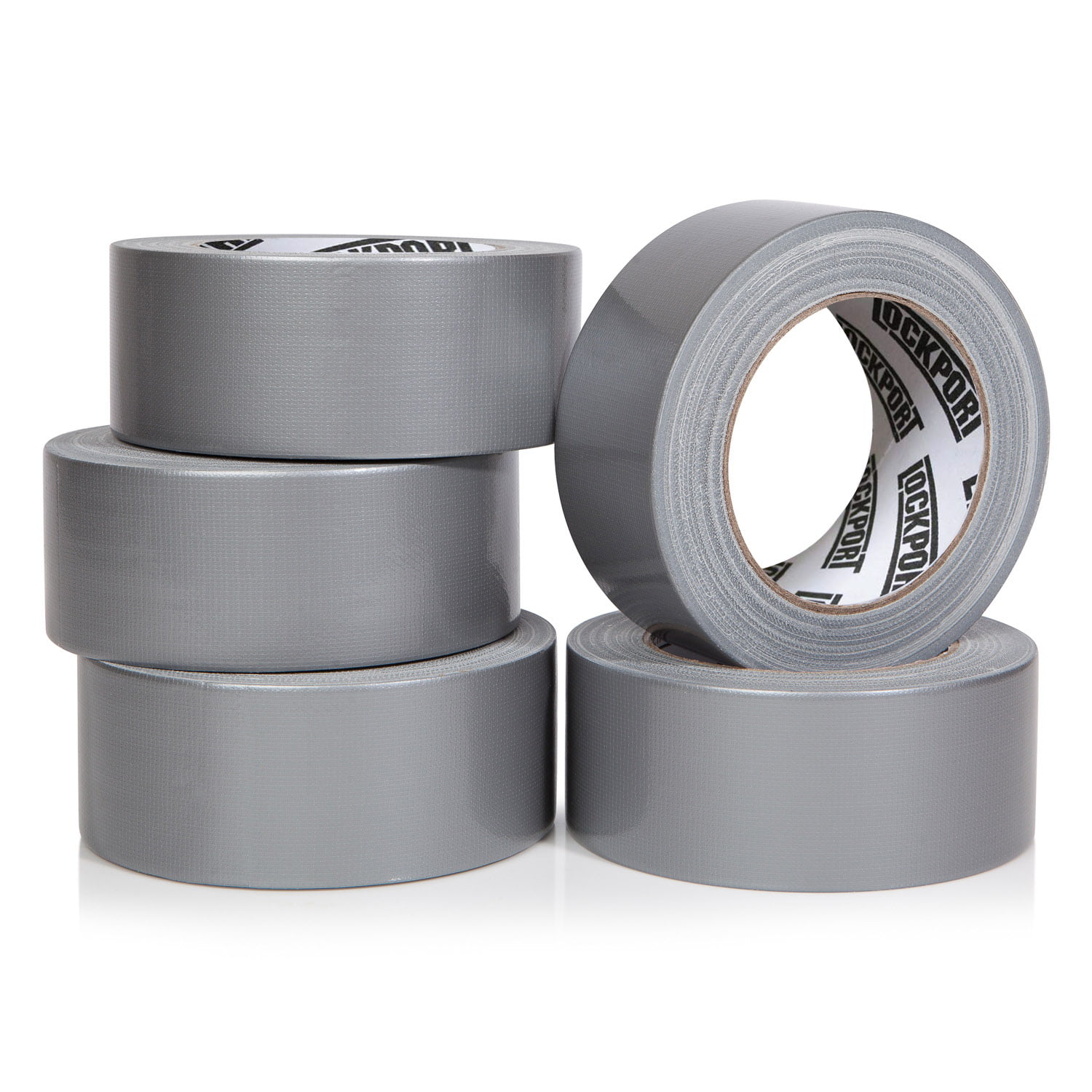 Lockport Heavy Duty Silver Duct Tape 6 Roll Multi Pack 30 Yards X 2 Inch Bulk 