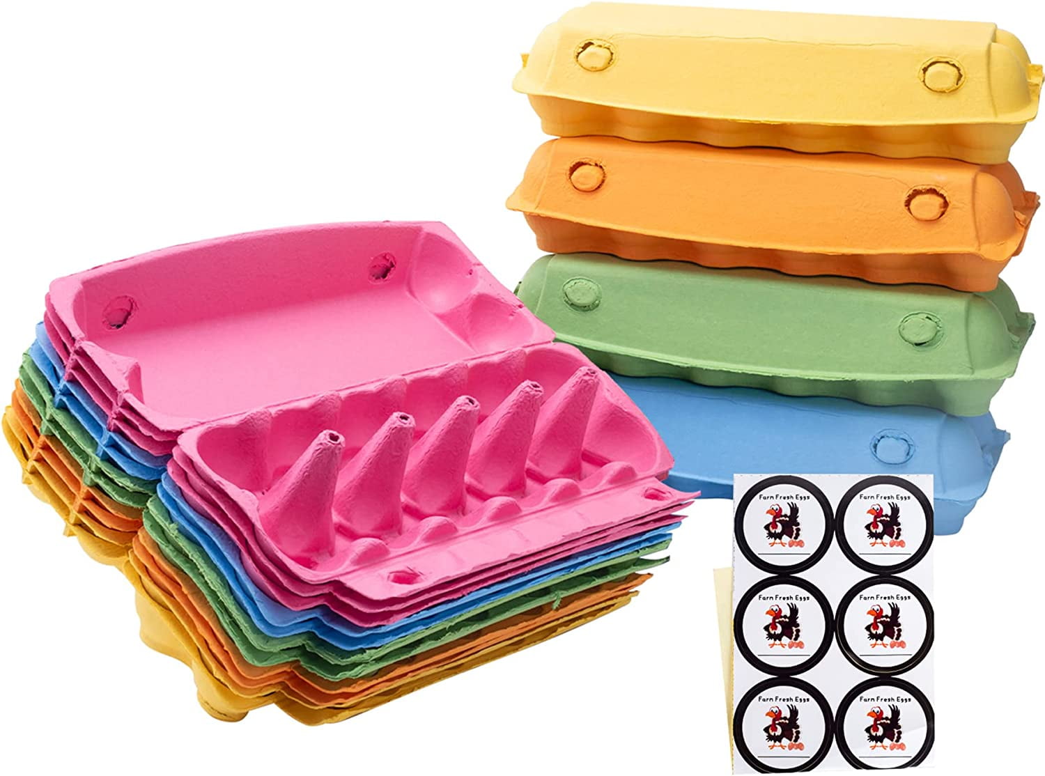 Egg Cartons for Chicken Eggs, Natural Pulp Paper Eggs Cartons Holds