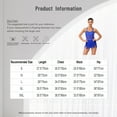 thumbnail image 7 of iiniim Womens Sleeveless Rhinestone Latin Dance Bodysuit Tassel Fringe Leotard Dress for Competition White L, 7 of 7