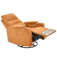 thumbnail image 2 of Power Swivel Recliner Chair With Dual USB Ports Cup Holder Electric Glider Reclining Sofa For Living Room, 2 of 8