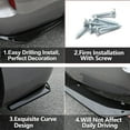 thumbnail image 3 of Xotic Tech JDM Gloss Black Rear Bumper Fin Canard Splitter Diffuser Valence Wrap Angle Spoiler Lip Universal, 3 of 7