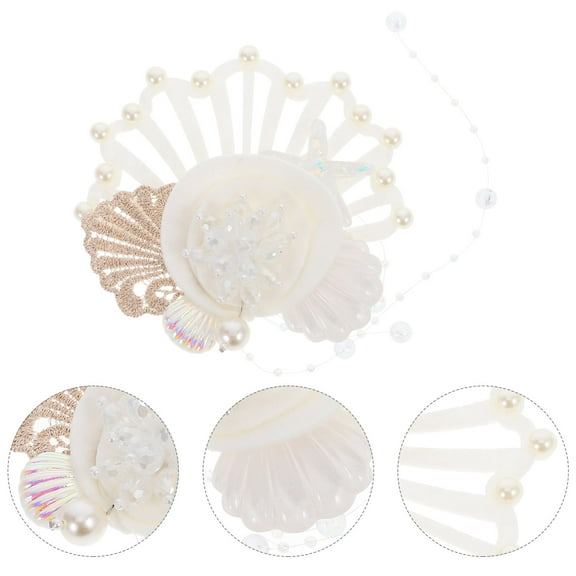 ELAYARD Girl Hair Clips Safe Lightweight Seashell Design for Women Everyday Wearing 1Pack