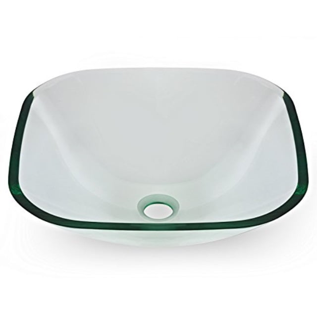 Renovator/'s Supply Tempered Glass Vessel Sink With Drain Clear Mini Bowl Sink Renovators Supply Clear Mini Bowl Sink
