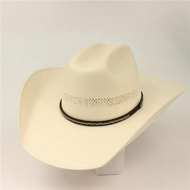 Cavenders C733207 Vent Fancy Shantung Hat, Ivory Size 7 Walmart