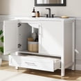 thumbnail image 4 of Freestanding Bathroom Vanity with Integrated Sink, Wood Storage Cabinet with Soft Close Doors and Drawer, Modern Floor Standing Vanity Set for Bathroom Organization, Multiple Sizes Colors Available, 4 of 7