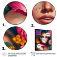 thumbnail image 3 of Designart Floral Sensual Woman Portrait IV Floating Frame Wall Art, 3 of 5