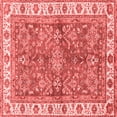 thumbnail image 1 of Ahgly Company Machine Washable Indoor Square Oriental Red Traditional Area Rugs, 6' Square, 1 of 4