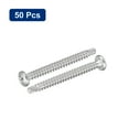 thumbnail image 3 of Uxcell #6 x 1-1/2" Self Drilling Screws, 50 Pack Phillips Pan Head Self Tapping Screws, 3 of 5