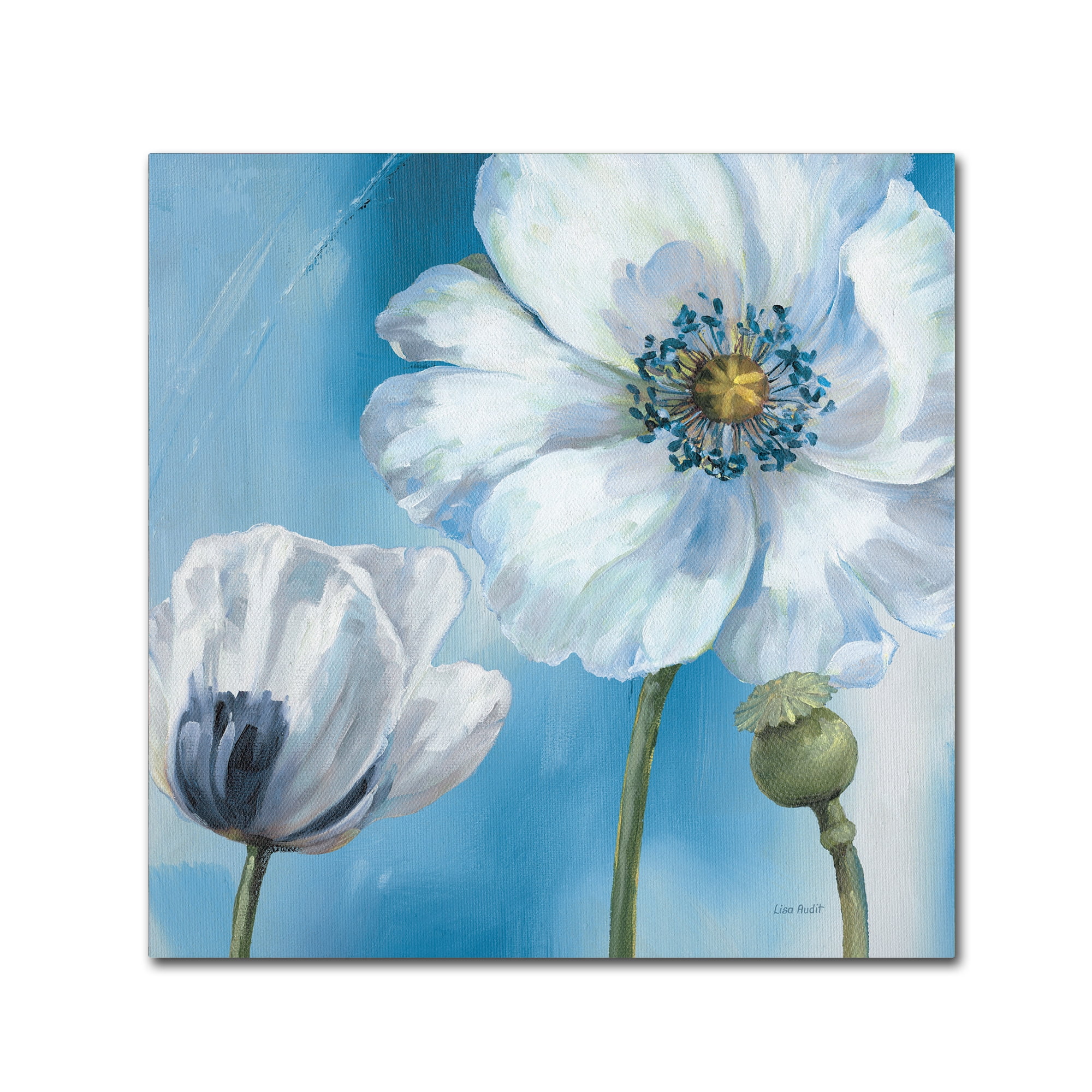 Trademark Fine Art "Blue Dance III" Canvas Art by Lisa Audit