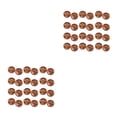 thumbnail image 4 of Inteprter 50 piezas botón de Hallow Color sólido elegante DIY suéter camisa costura tejido sujetador Snap accesorios café Café 2piezas, 4 of 6