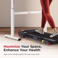thumbnail image 3 of Sunny Health & Fitness Smart Slim Treadmill with Arm Exerciser – SF-T723007, 3 of 7