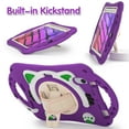 thumbnail image 2 of ELEHOLD Kids Case for iPad 10th Gen 10.9" (2022), Cute Cat Design Heavy Duty Rugged Case with Kickstand Handstrap Shoulder Strap Pencil Holder Shockproof Case for iPad 10th, Purple, 2 of 9