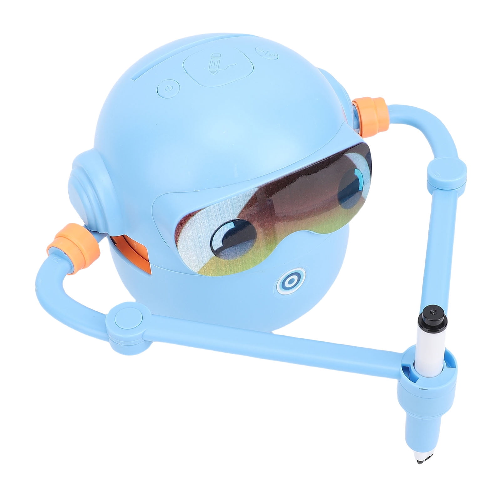 Robot de peinture interactif pour enfants - jouet éducatif créatif avec cartes à peindre, machine intelligente pour l'éducation de la petite enfance pour les enfants de 4 à 6 ans, rechargeable, bleu