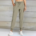 thumbnail image 6 of Women's Casual Pants High Waisted Stretch Workout Joggers For Yoga Running Travel Comfortable Slim Fit, 6 of 8