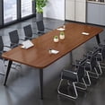 thumbnail image 2 of Executive Luxury Office Desk Conference Modern Secretary Supplies Computer Desks Metal European Mesa Escritorio Modern Furniture My Lux Decor Round, 2 of 19