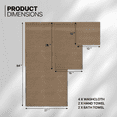 thumbnail image 3 of MoNiBloom 100% Cotton 8-Piece Towel Set, 2 Bath Towels, 2 Hand Towels and 4 Washcloths, Super Soft and High-Absorbent, Machine Washable, Chocolate Brown, 3 of 12